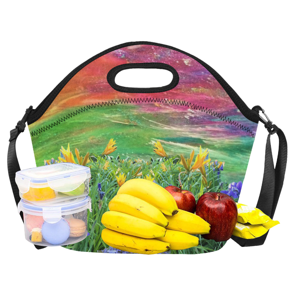 Tiger Lily Floral Neoprene Lunch Bag