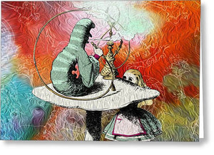 Alice In Wonderland - Caterpillar - Greeting Card