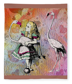 Alice In Wonderland - Flamingos - Blanket