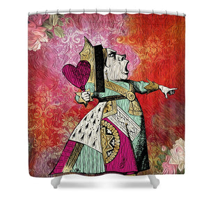 Alice in Wonderland - Queen of Hearts - Shower Curtain