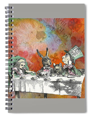 Alice In Wonderland - Tea Party - Spiral Notebook