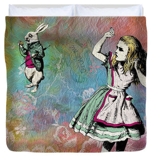 Alice In Wonderland - White Rabbit - Duvet Cover
