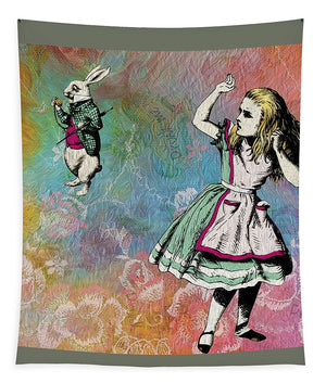 Alice In Wonderland - White Rabbit - Tapestry