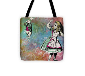 Alice In Wonderland - White Rabbit - Tote Bag