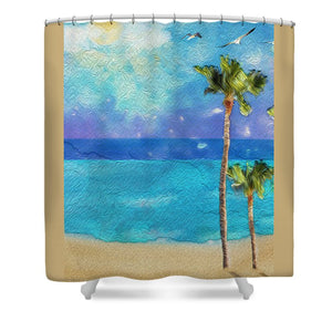 Beach Day - Shower Curtain