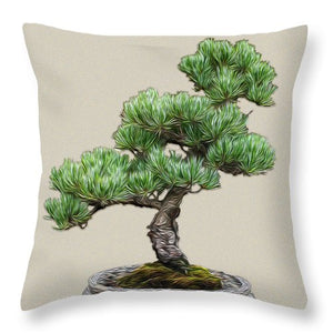 Bonsai Tree - 2 of 3 - Throw Pillow