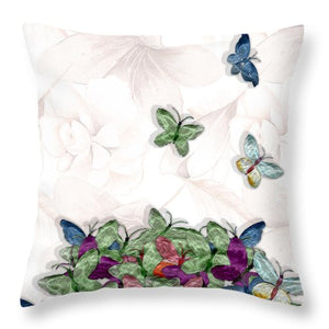 Butterfly Bouquet 1 of 2 - Throw Pillow