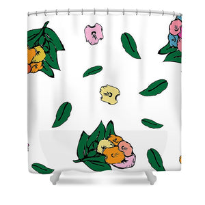Catch the Bouquet Pattern Original - Shower Curtain