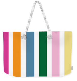 Catch the Bouquet Stripe Pattern - Weekender Tote Bag