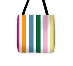 Catch the Bouquet Stripe Pattern - Tote Bag