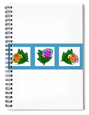Catch the Bouquet Triptych - Spiral Notebook