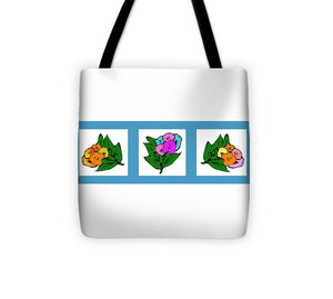 Catch the Bouquet Triptych - Tote Bag