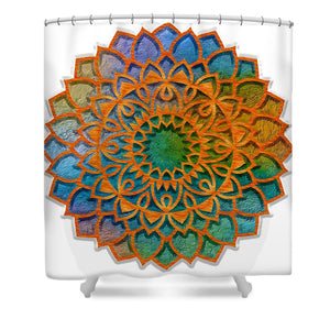 Cemented Mandala 1 - Shower Curtain