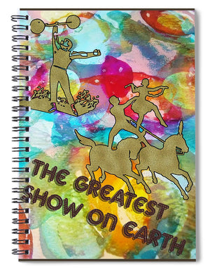 Circus Poster 2 of 2 - Spiral Notebook