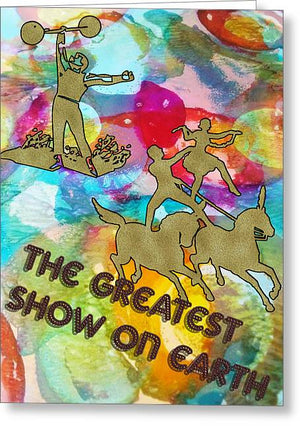 Circus Poster 2 of 2 - Greeting Card