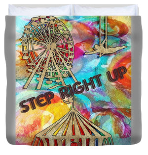 Circus Poster 1 of 2 - Duvet Cover