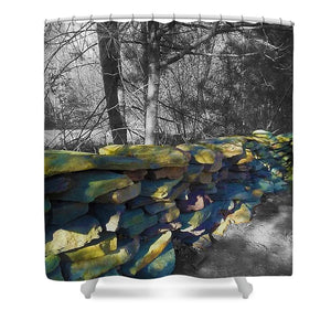 Colorful Flagstone - Shower Curtain