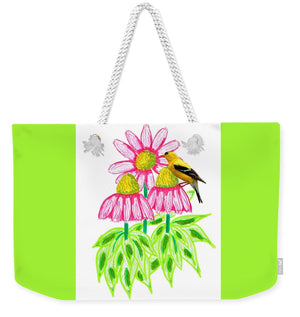 Coneflowers and Goldfinch - Weekender Tote Bag