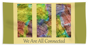 Connected World Triptych - Beach Towel
