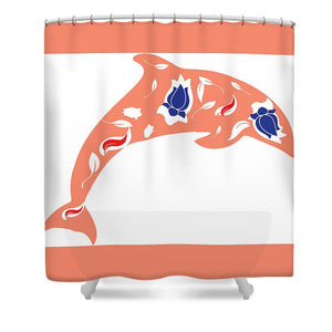 Dolphin 4 - Shower Curtain