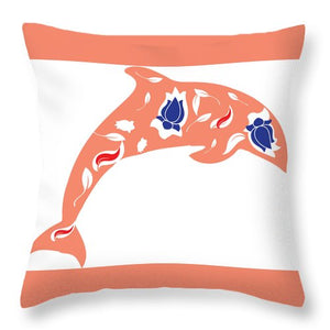 Dolphin 4 - Throw Pillow