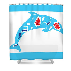 Dolphin 7 - Shower Curtain