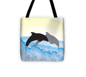 Dolphins 1 of 2 - Tote Bag