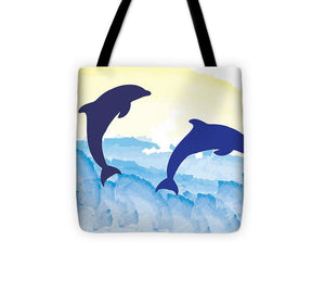 Dolphins 2 of 2 - Tote Bag