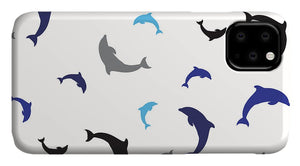 Dolphins Delight Pattern - Large - Phone Case