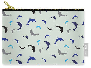 Dolphins Delight Pattern - Small - Carry-All Pouch