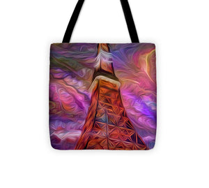 Eiffel Tower At Night - Tote Bag