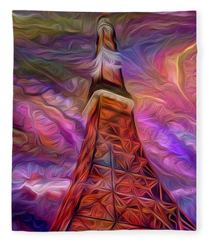 Eiffel Tower At Night - Blanket