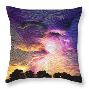 Eye of the Storm - Throw Pillow
