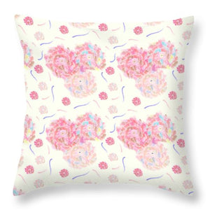 Flower Bouquet Pattern - Throw Pillow