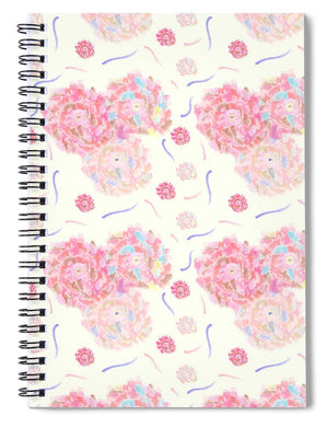 Flower Bouquet Pattern - Spiral Notebook
