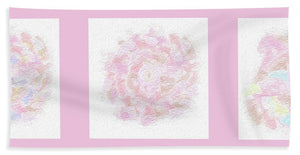 Flower Bouquet Triptych - Bath Towel