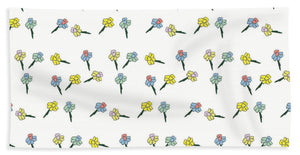 Flower Fun Pattern - Bath Towel