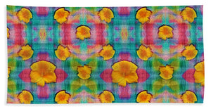 Flower Power Pattern - Beach Towel