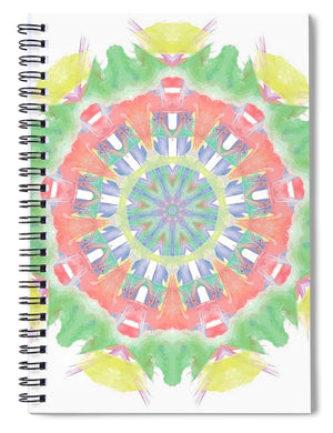 Fruity Cocktails Mandala - Spiral Notebook