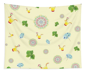 Fruity Cocktails Pattern - Tapestry