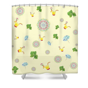 Fruity Cocktails Pattern - Shower Curtain