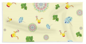 Fruity Cocktails Pattern - Beach Towel