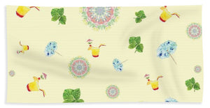 Fruity Cocktails Pattern - Bath Towel