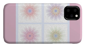 Happy Together Flowers Quadriptych - Stylized - Phone Case