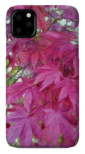 Japanese Maple Leaves - Stylized - Phone Case