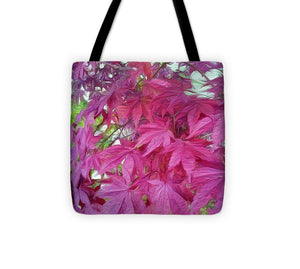 Japanese Maple Leaves - Stylized - Tote Bag