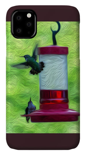 Just Passing Through - Hummingbirds - Phone Case