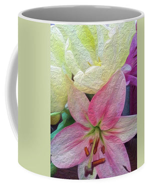 Lily and Tulips - Stylized - Mug