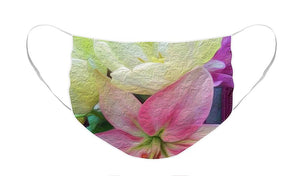 Lily and Tulips - Stylized - Face Mask