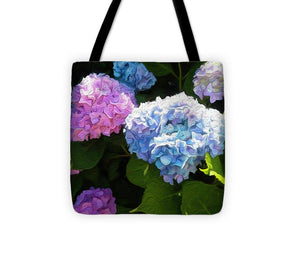 Martha's Vineyard Hydrangeas - Stylized - Tote Bag